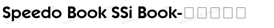 Speedo Book SSi Book字体转换